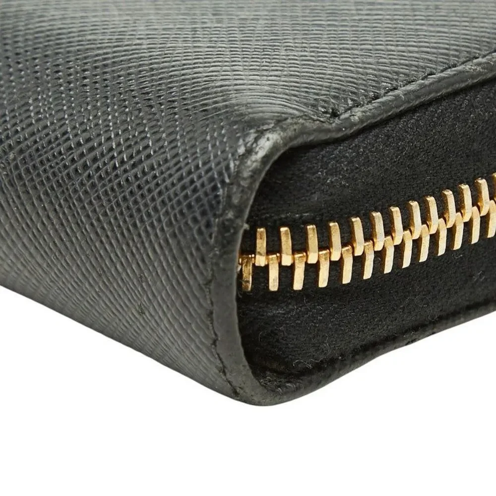 Prada Triangle Logo Plate Long Wallet